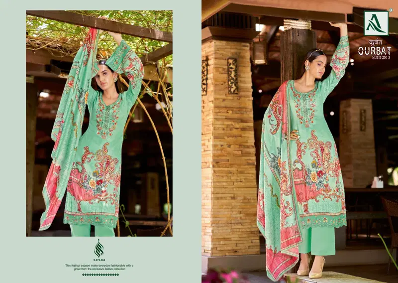 Alok Qurbat Edition 3 Fancy Casual Wear Jam Cotton Dress Material Collection